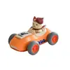Sesli Işıklı Çek Bırak Arabalı Çılgın Kedi 
