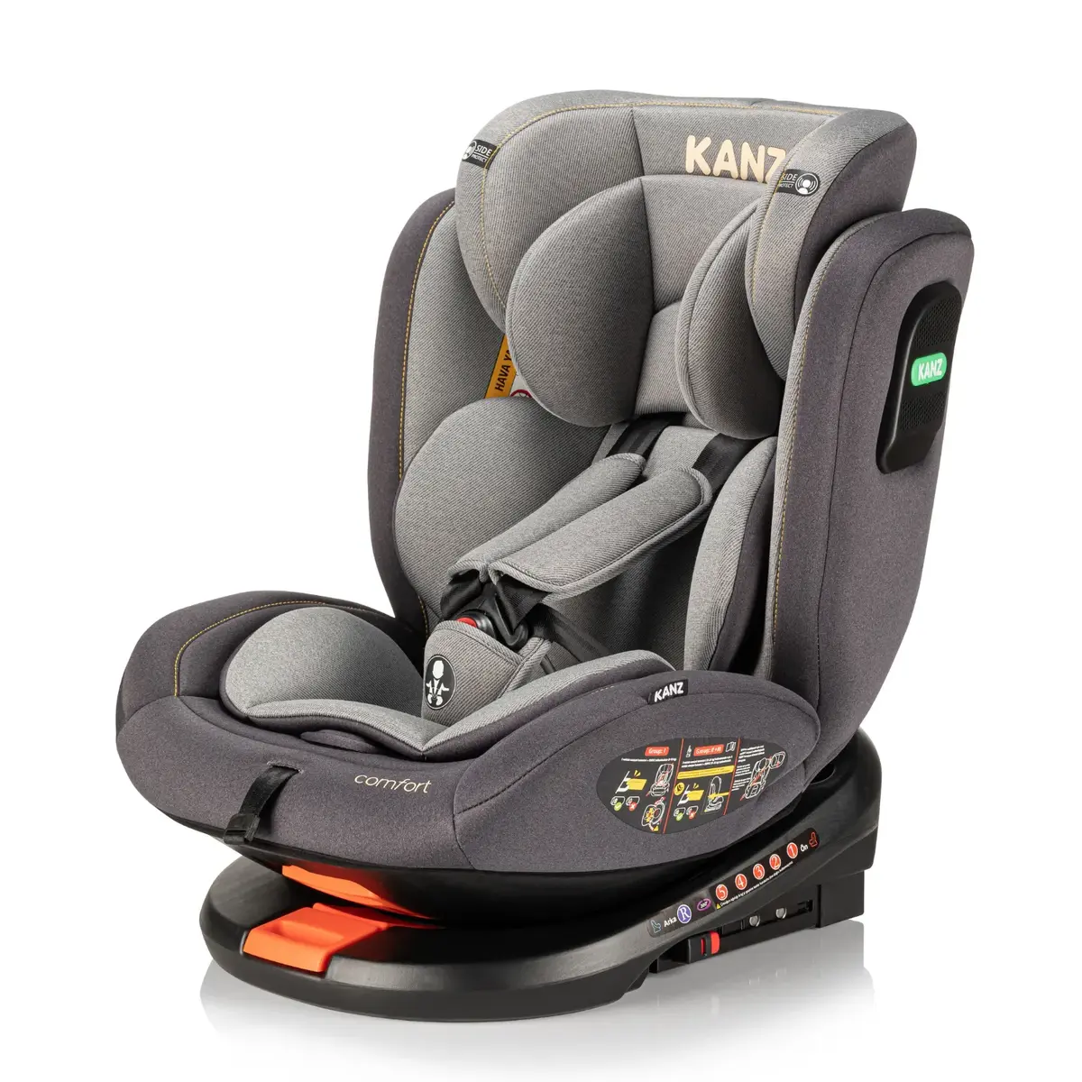 Kanz Comfort Oto Koltuğu 0-36 Kg Gri