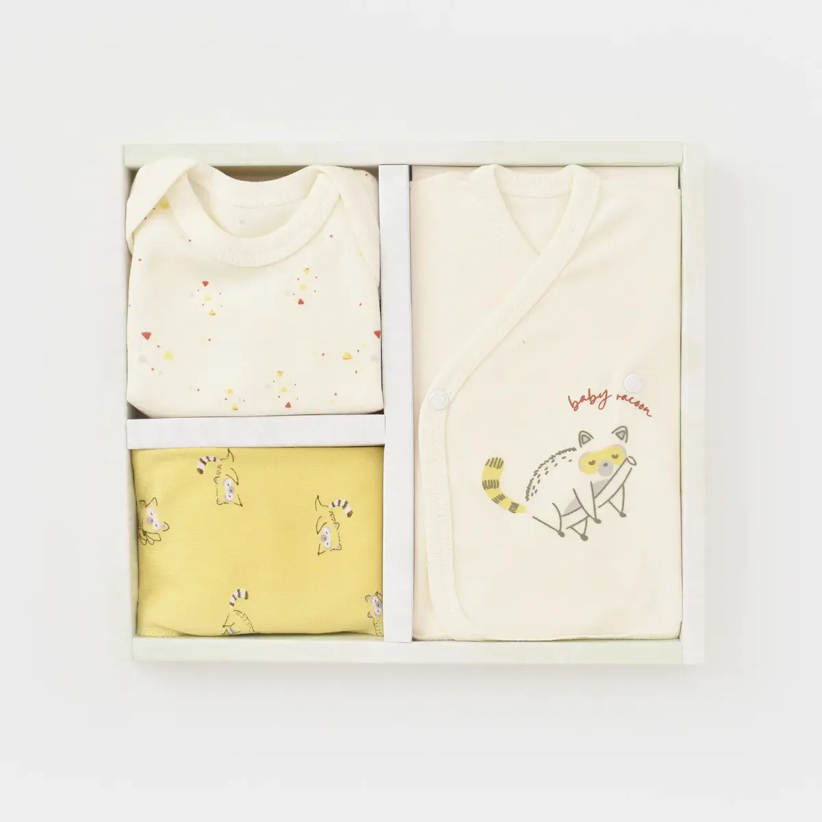 Bibaby Organik Zıbın Takımı Baby Racoon Prematüre Lemon Grass Vanilla Ice