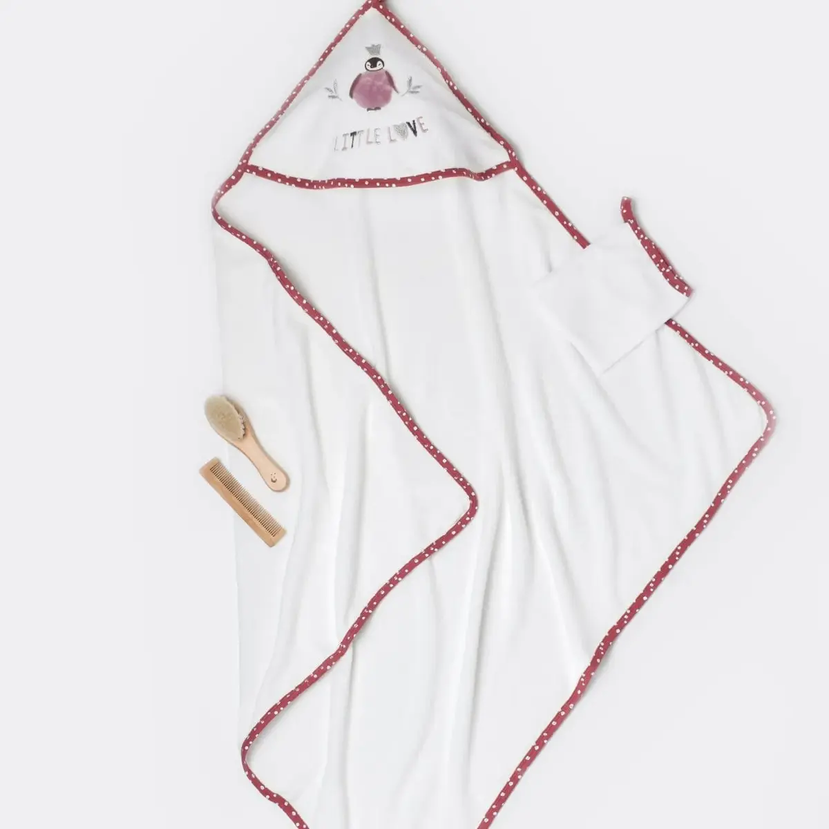 Bibaby Organik Havlu Little Love Rose Dry