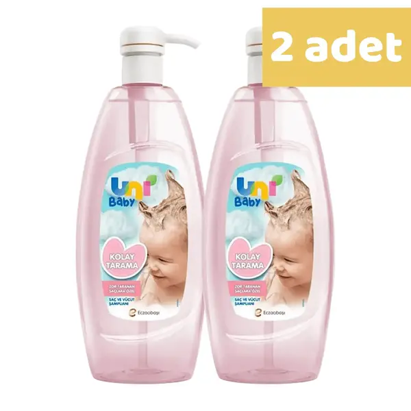 Uni Baby Kolay Tarama Bebek Şampuanı 700 ml x2