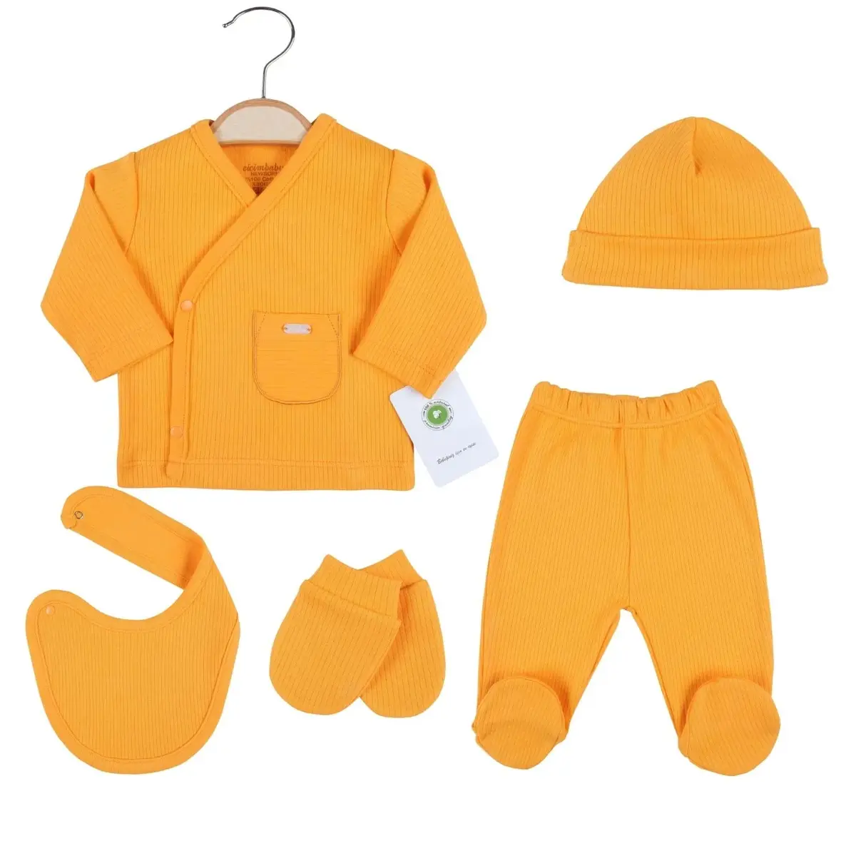 Ciccim Baby Hastane Çıkışı 5li Cepli Turuncu Ciccim Baby Hastane Çıkışı 5li Cepli Turuncu