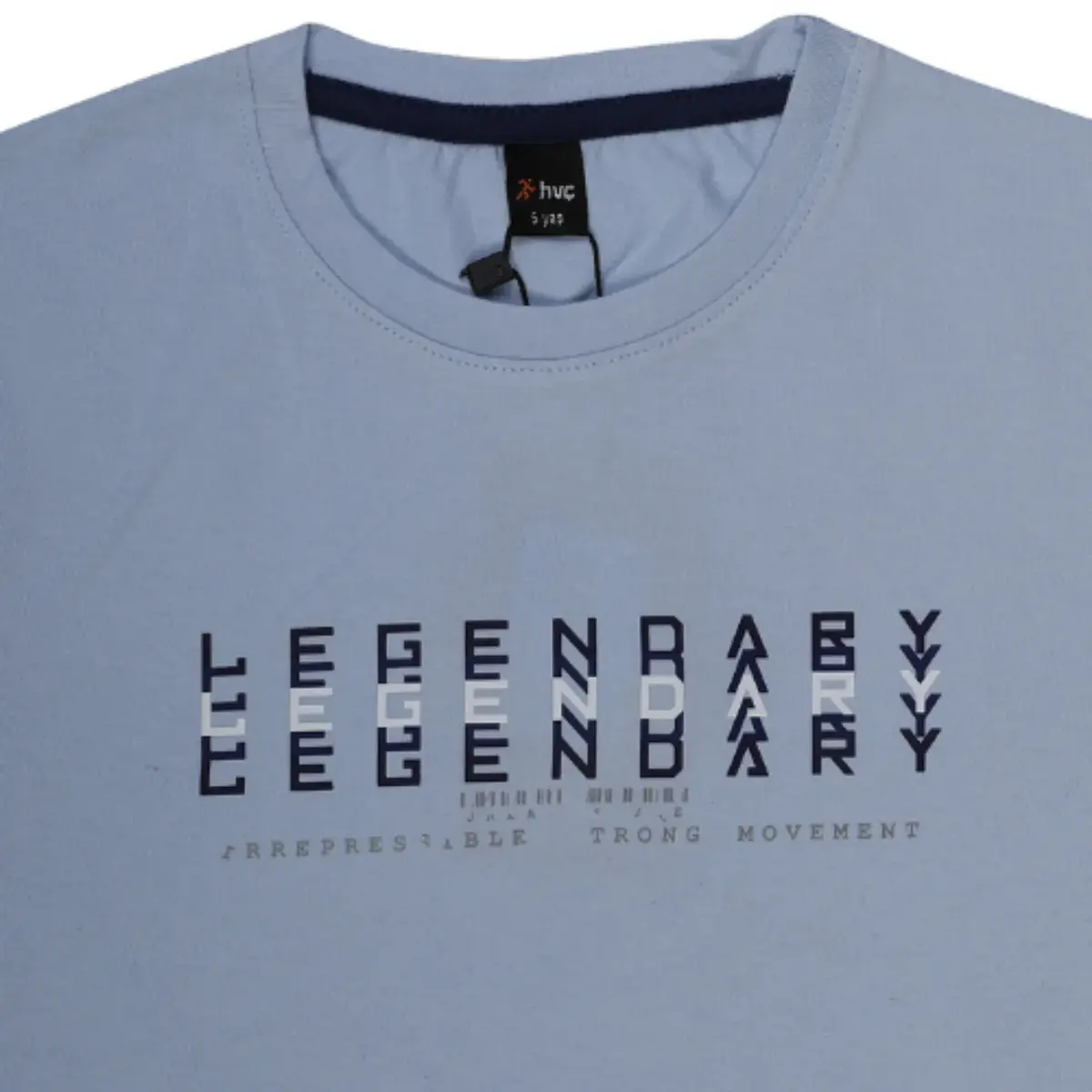 Hvc T-Shirt Legendary Baskılı Mavi