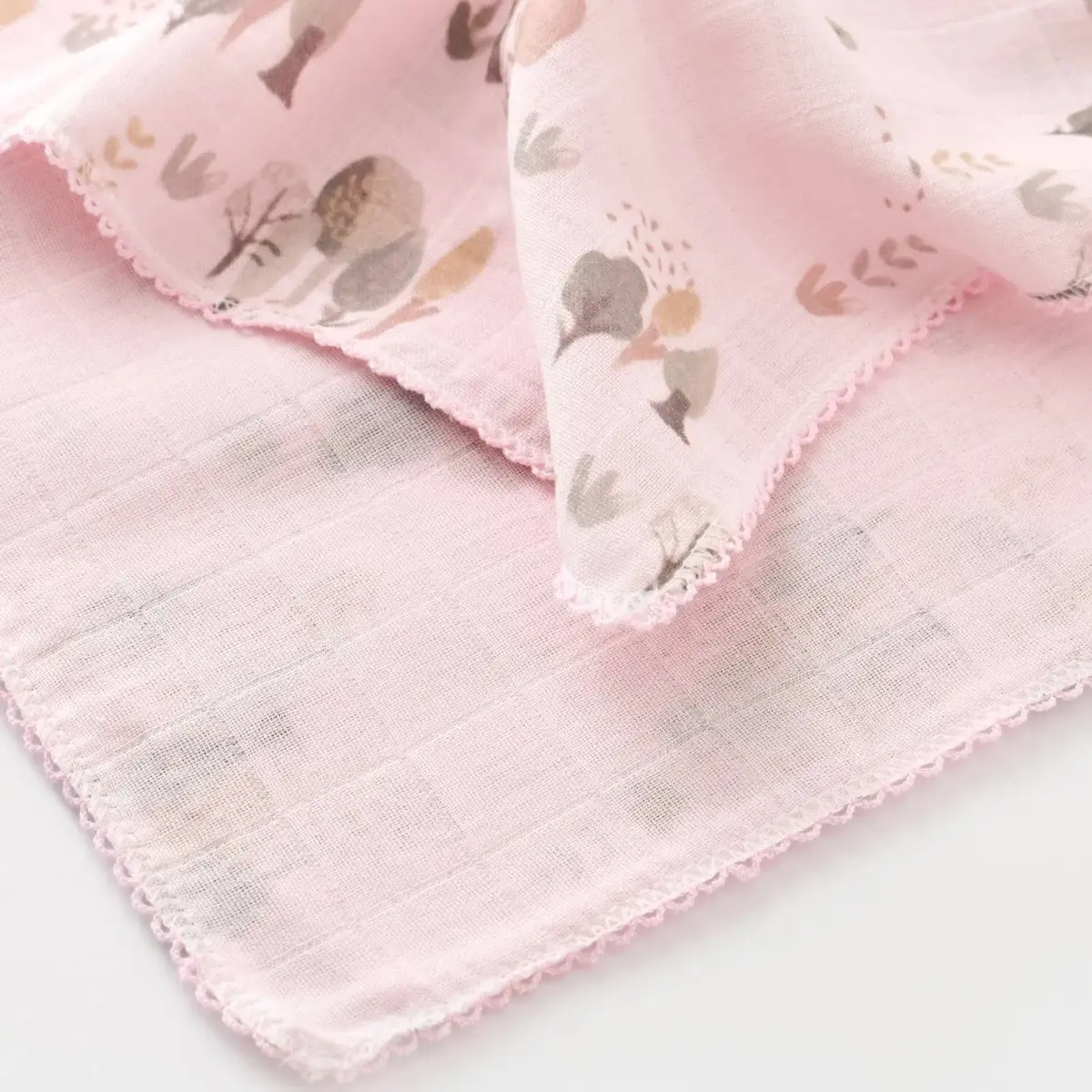 Bibaby Battaniye Müslin Tree Pembe