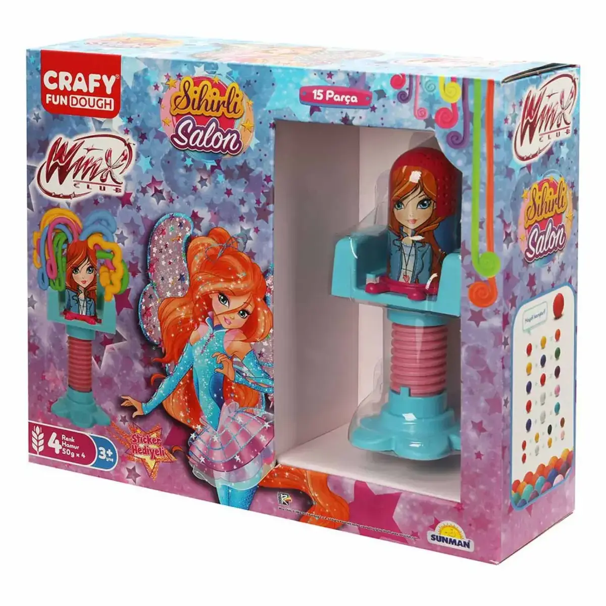 Crafy Winx Sihirli Salon Oyun Hamur Seti 15 Parça