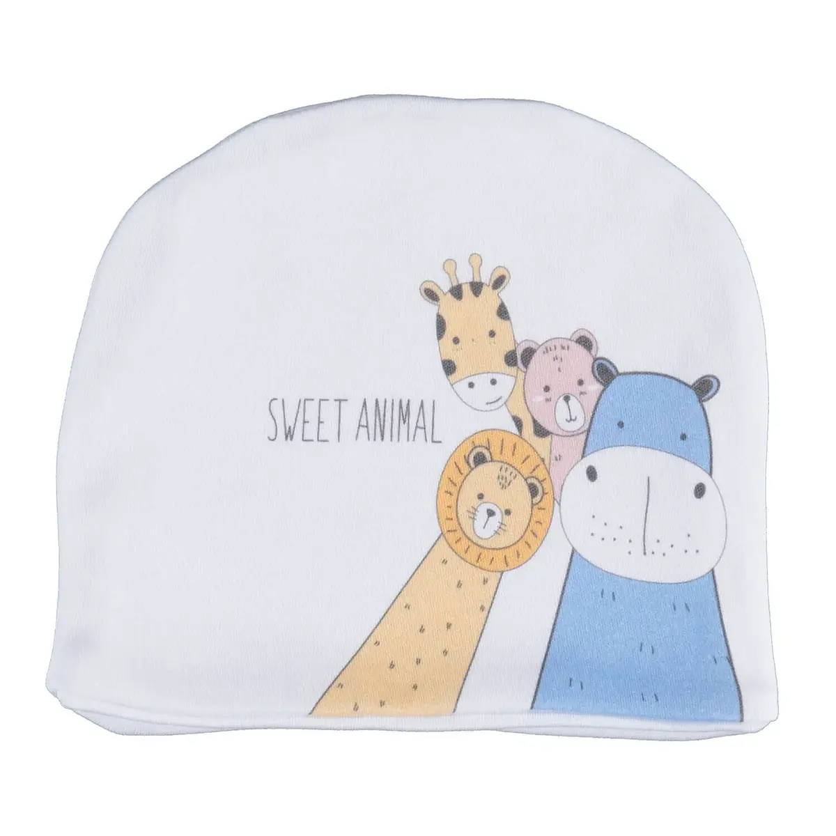 Bibaby Organik Şapka Animals Ekru Bibaby Organik Şapka Animals Ekru