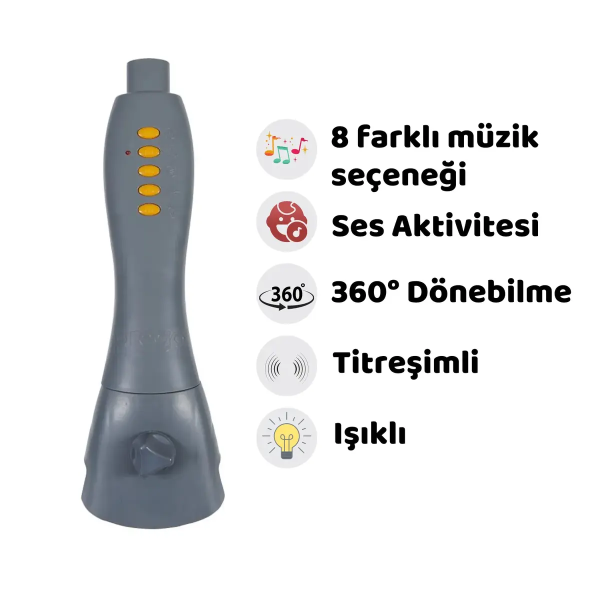 Prego Funny Müzikli Dönence 5088 Gri
