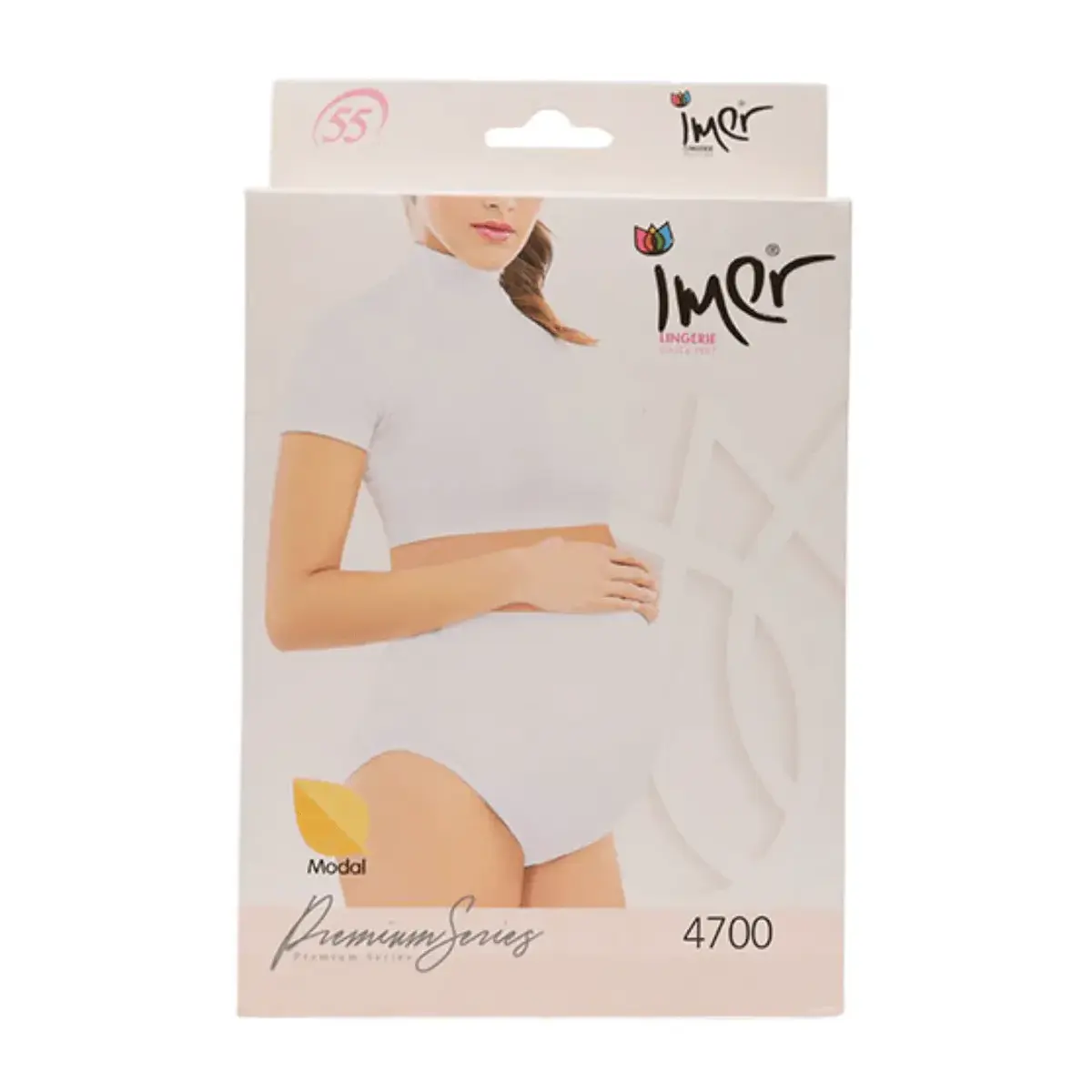 İmer Modal Hamile Külot Beyaz2/M