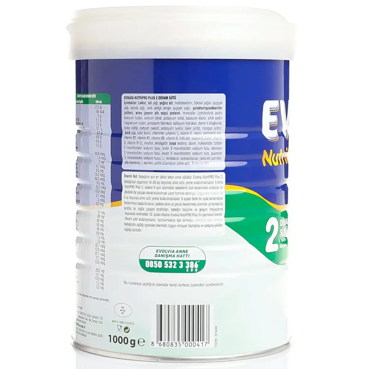 Evolvia Nutripro Plus 2 Devam Sütü 1000 Gr