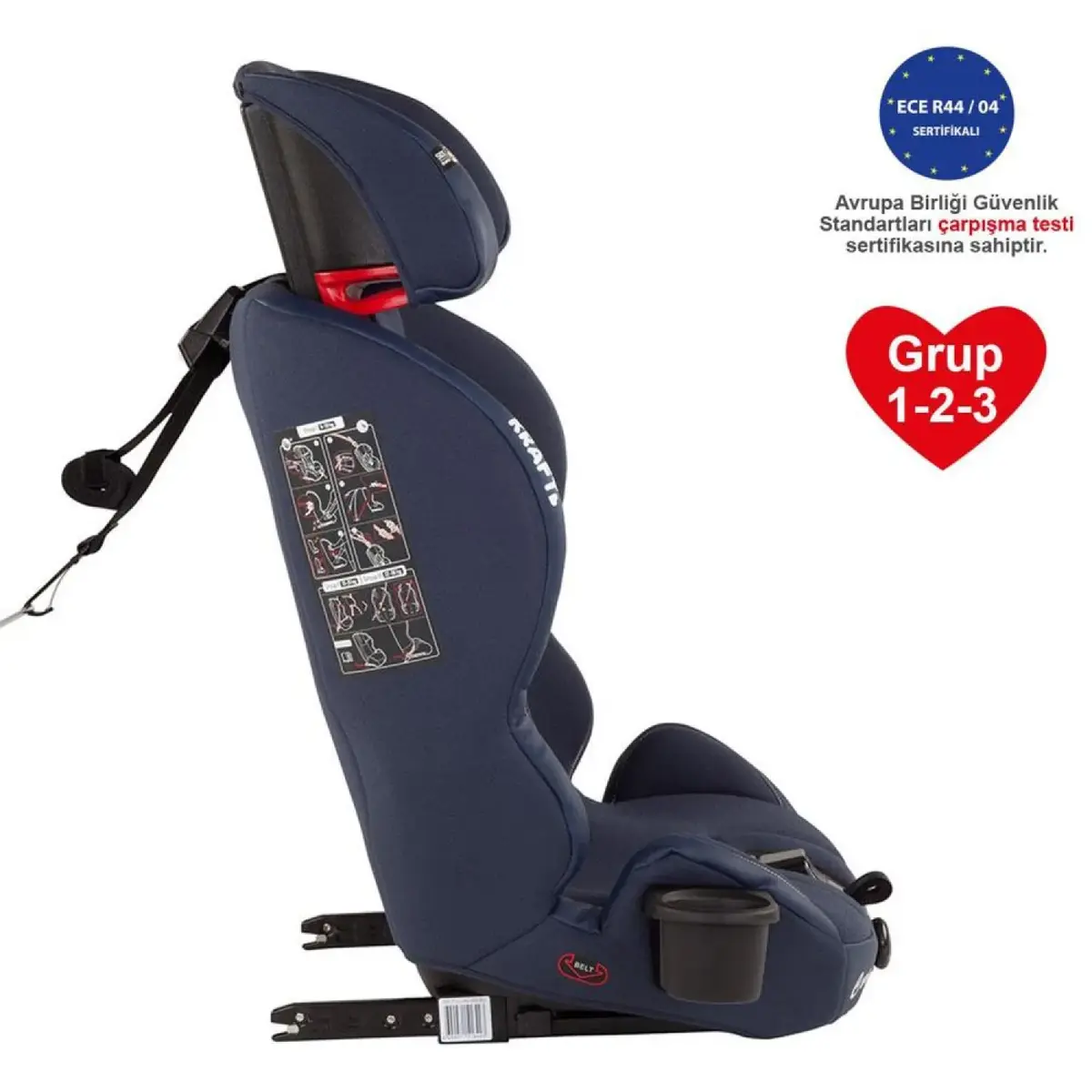 Kraft Core Fix Oto Koltuğu 9-36 Kg Navy