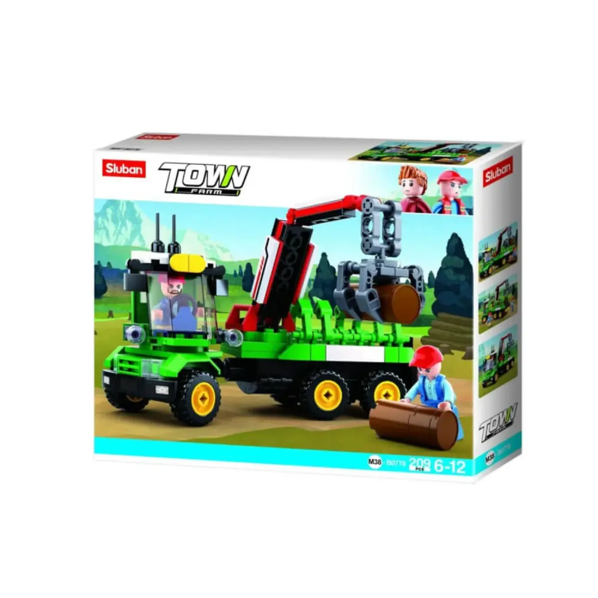 Sluban Town Büyük Römork ve Taşıyıcı 209 Parça