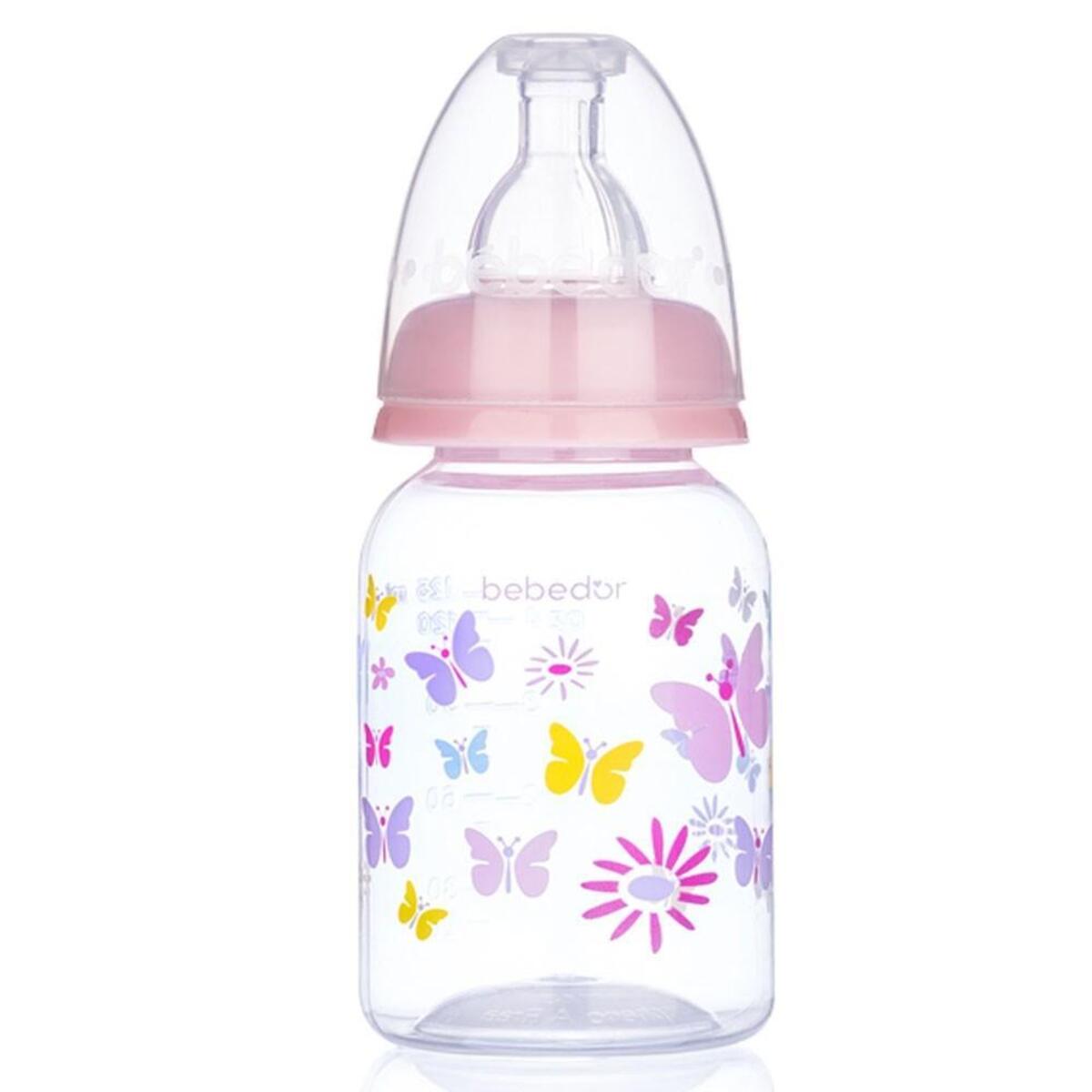 Bebedor Silikon Emzikli Desenli PP Biberon 125 ml 0+ Ay