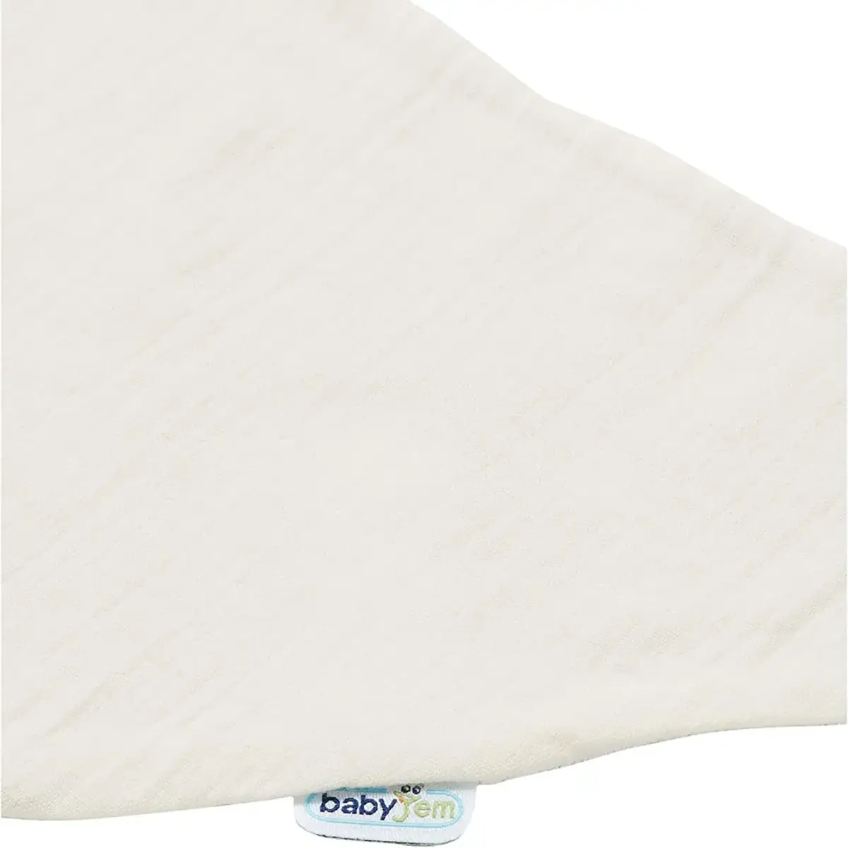 Babyjem Ahşap Diş Kaşıyıcılı Bürümcük Müslin Önlük Ekru