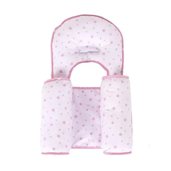 Sevi Bebe Kafa Şekillendirici Yastık ve Yan Yatış Yastığı Pembe Yıldız
