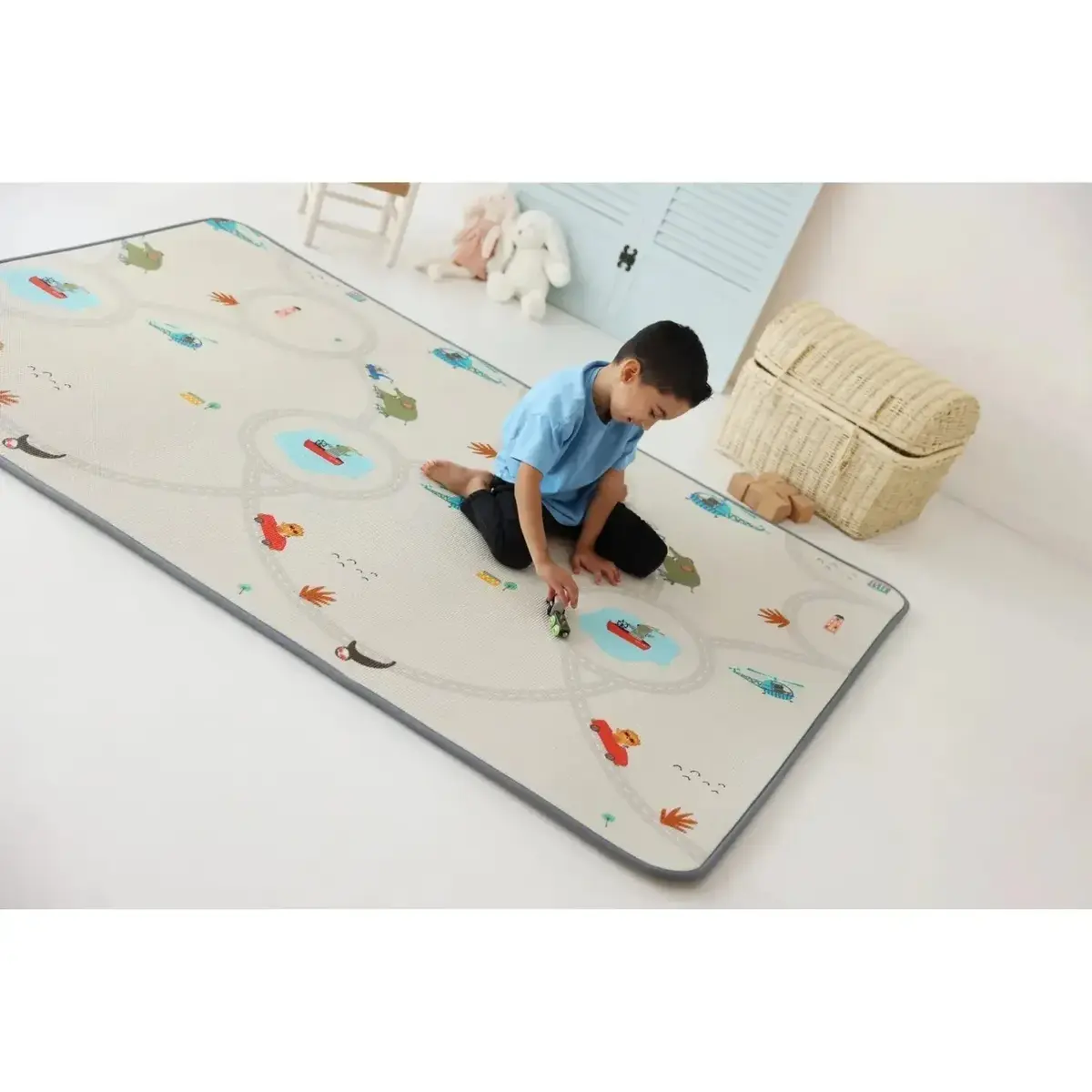 Coolmats Eğlenceli Gezi -Yıldızlar Oyun Halısı 140x100x1