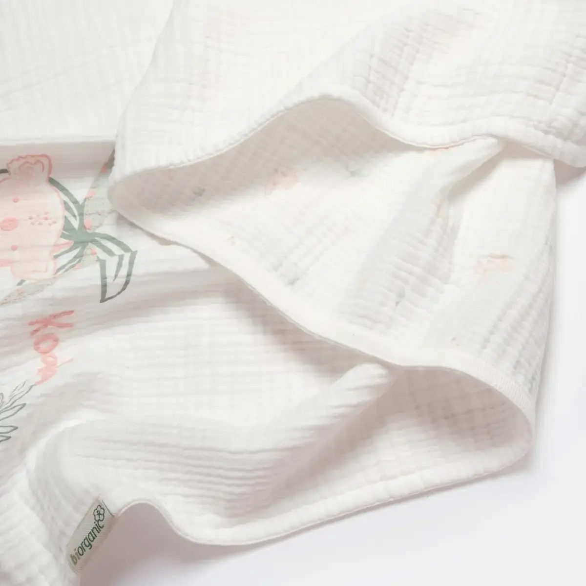 Bibaby Organik Müslin Battaniye Koala Jungle Pembe