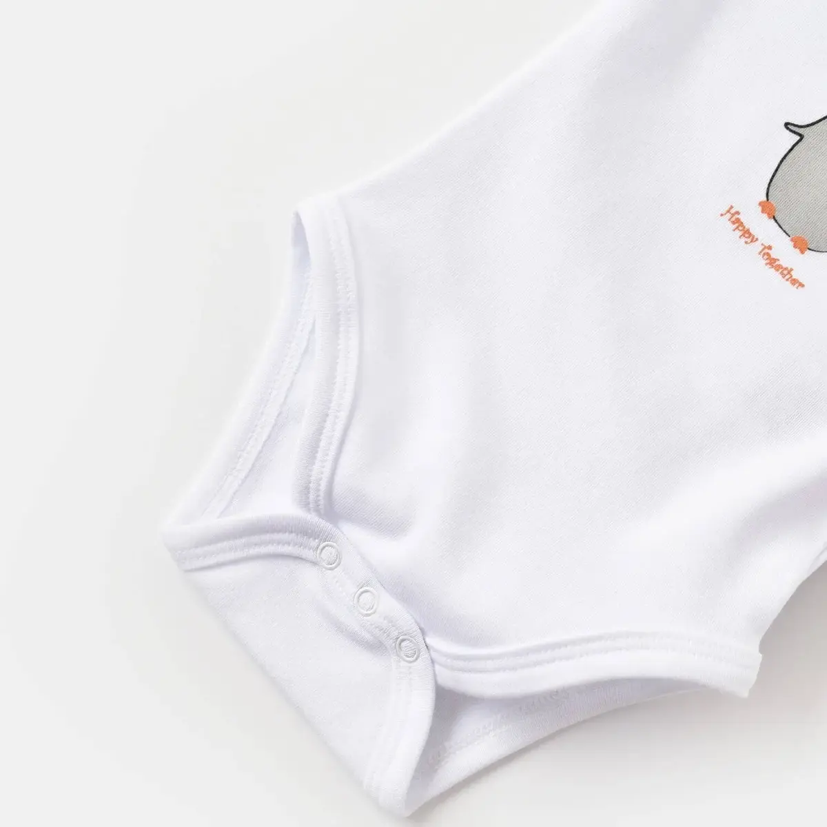 Bibaby Body Kısa Kol Summer Special Beyaz