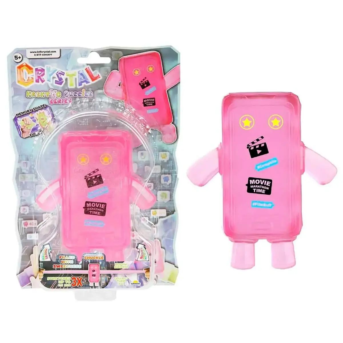 Crystal Hashtag Buddies Serisi Stretch Figür- Chuckle