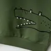 Hira Sweatshirt Snap Baskılı Haki