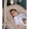 Babyjem Oyuncaklı Anne Baba Yanı Yatağı Somon Çiçek