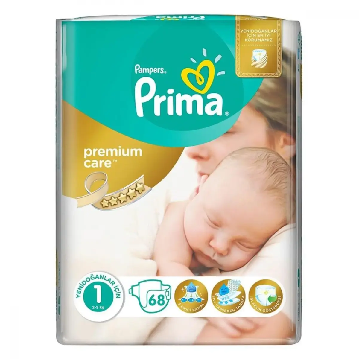 Prima Premium Care Bebek Bezi Yenidoğan 2-5 Kg 68li