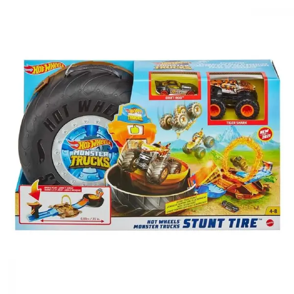 Hot Wheels Canavar Kamyonlar Akrobasi Tekerleği Oyun Seti