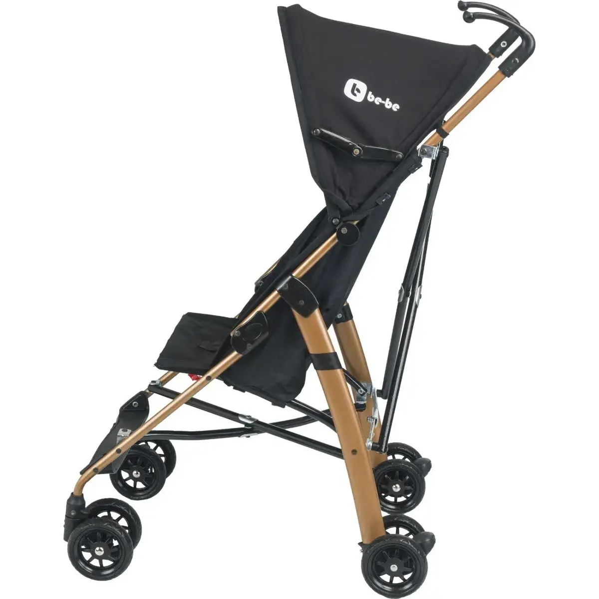 Be-Be Basic Pratik Baston Bebek Arabası Siyah Gri