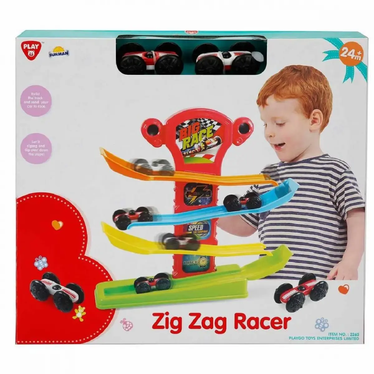 Play Go Garaj Set 2 Arabalı 4 Katlı 8 Parça