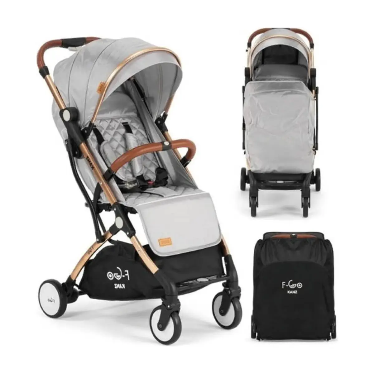 Kanz F-Go Bebek Arabası Gri