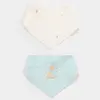 Bibaby Organik Fular Önlük 2li Save The Seahorse Bej - Mint