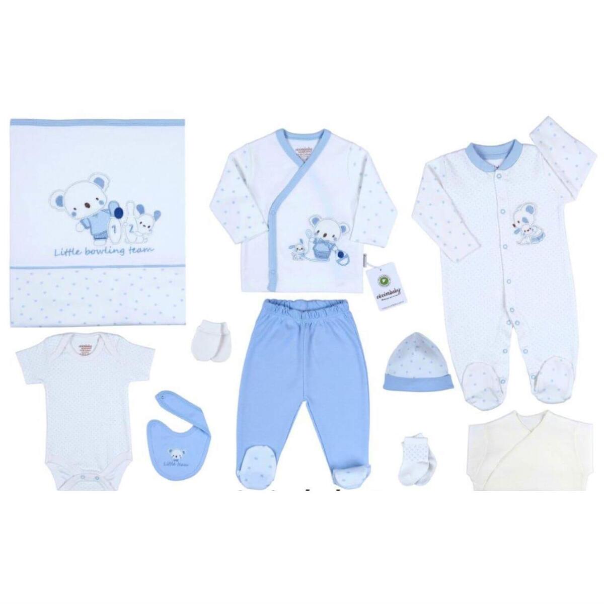 Ciccim Baby Hastane Çıkışı 10lu Tulumlu Bowling Mavi