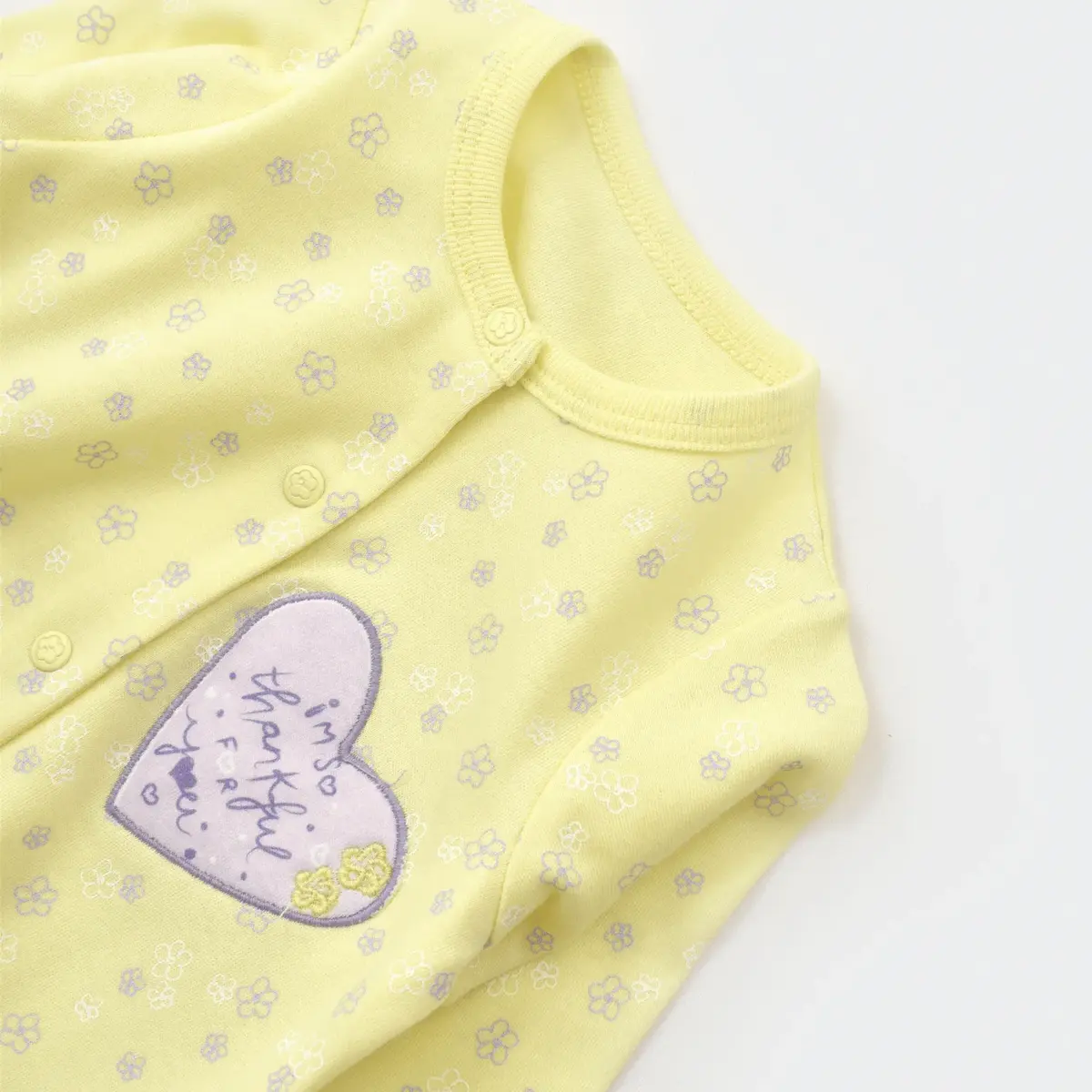 Bibaby Organik Tulum Love You Baby Yellow Lavander