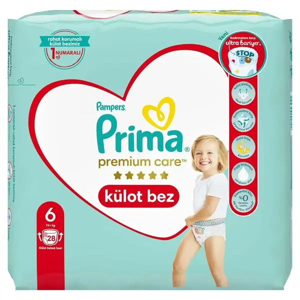 Prima Premium Care Külot Bebek Bezi 6 Beden Large 15+Kg 28li