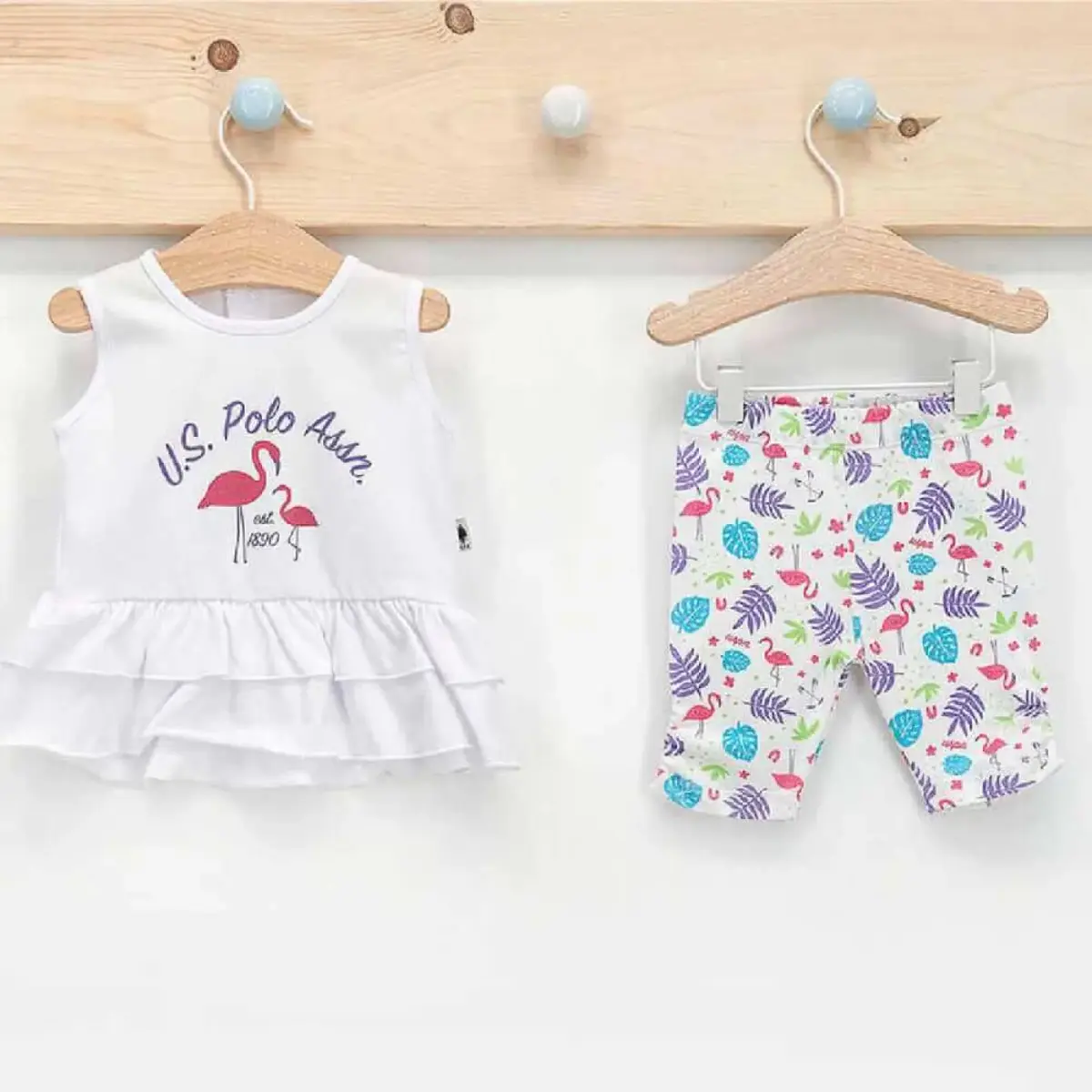 U.S. Polo 2li Takım T-Shirt Beyaz