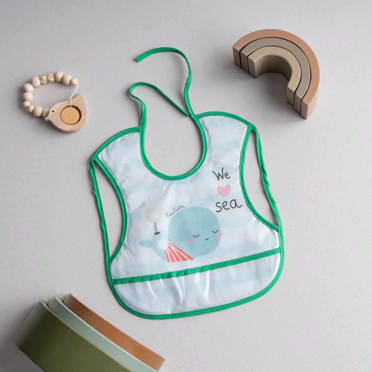 Pierre Cardin Mama Önlüğü Kol Geçmeli PVC Yeşil Pierre Cardin Mama Önlüğü Kol Geçmeli PVC Yeşil