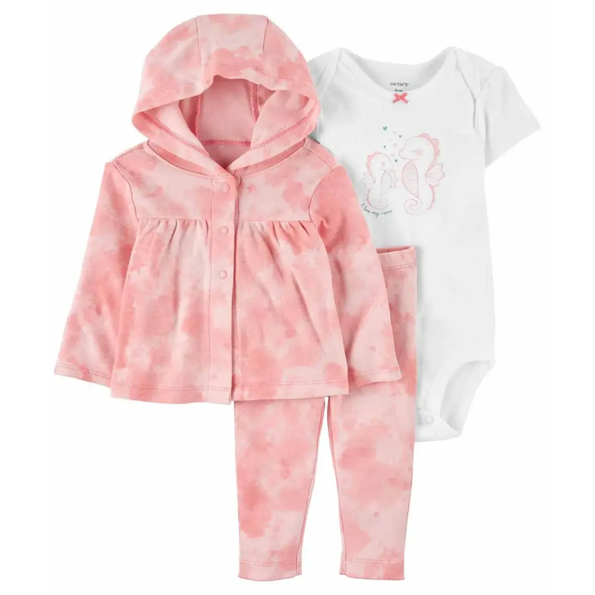 Carter's 3lü Takım Hırkalı Layette Pembe