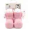 Bibaby Patik Çorap Fiyonklu Taş Pembe