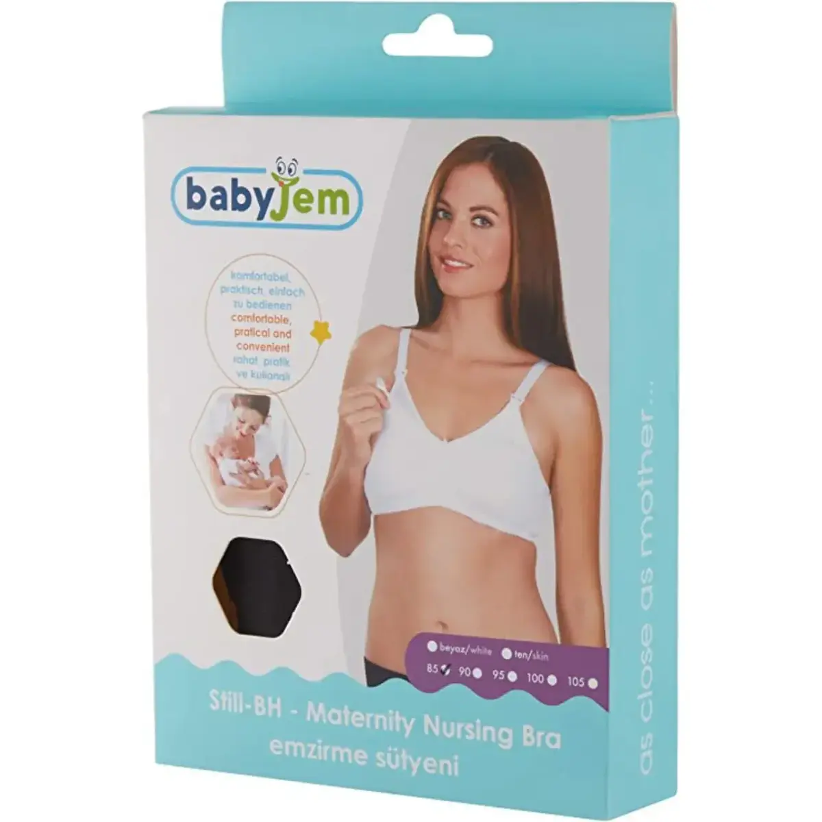 Babyjem Emzirme Sütyeni 90 Beden Siyah