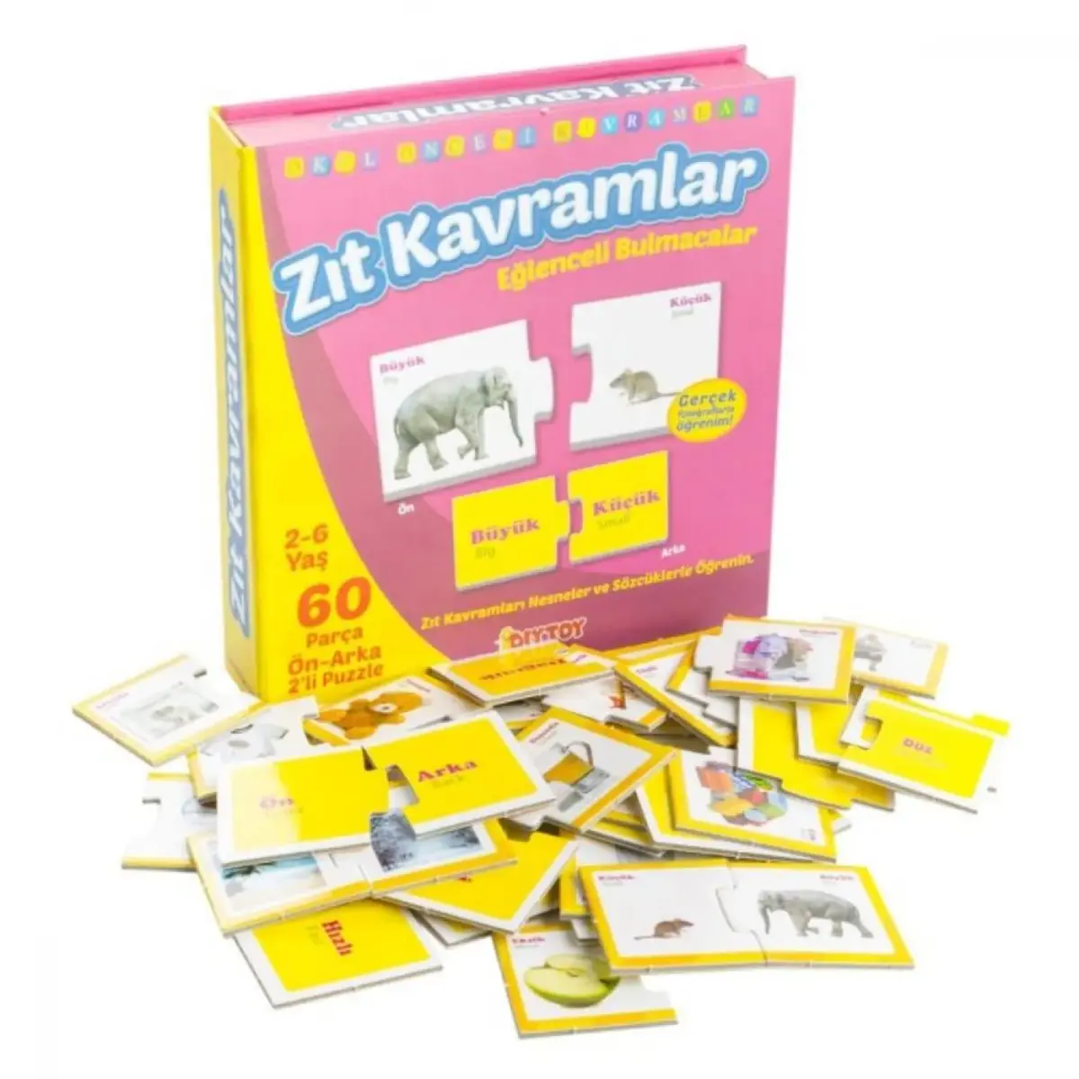 Eğlenceli Zıt Kavramlar Puzzle Gerçek Resim