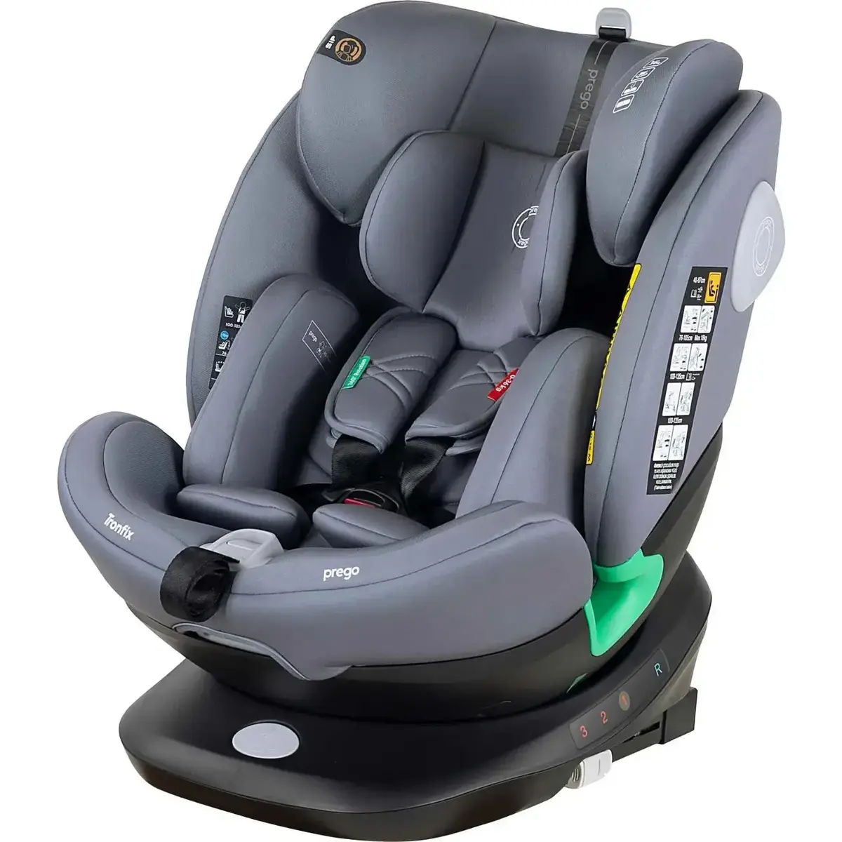 Prego Q9004 Tronfix I-Size Oto Koltuğu 0-36 Kg Gri