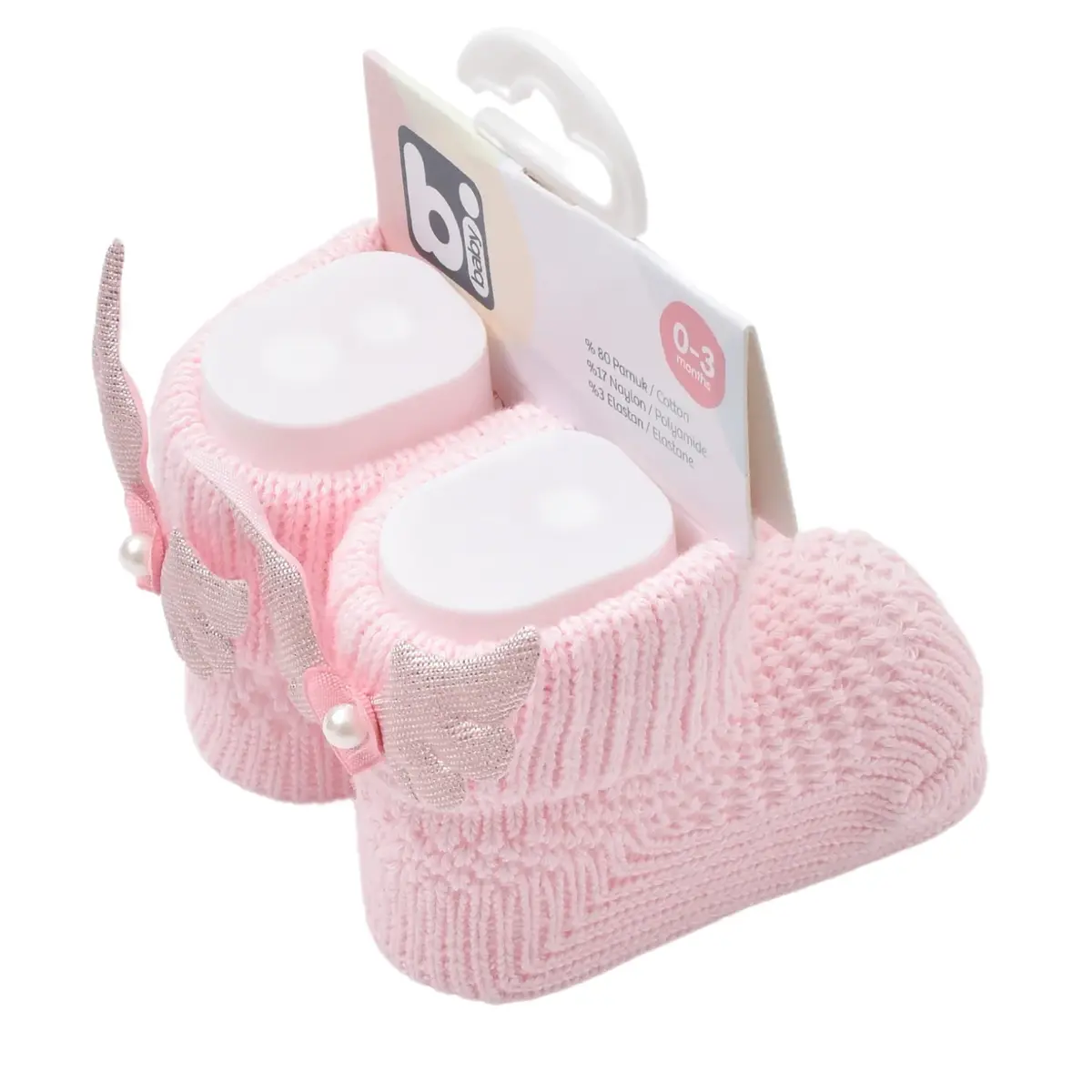 Bibaby Patik Çorap Angel Pembe Bibaby Patik Çorap Angel Pembe