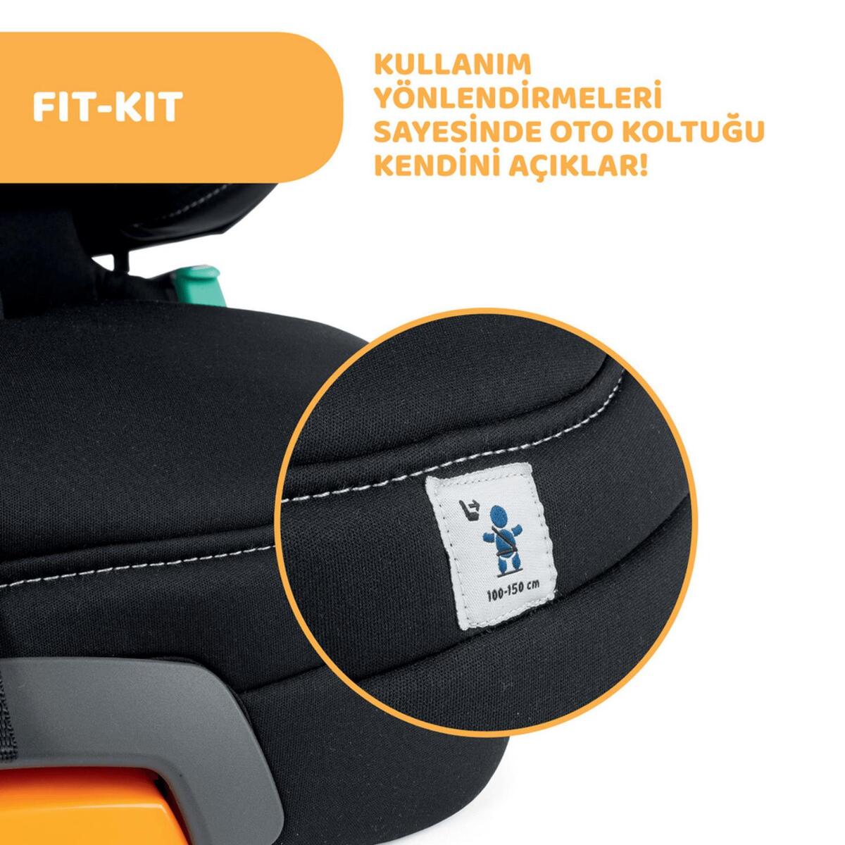 Chicco Fold Go I-Size Oto Koltuğu 15-36 Kg Black