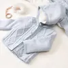 Bibaby Hırka Triko Desenli Welsoftlu Mavi
