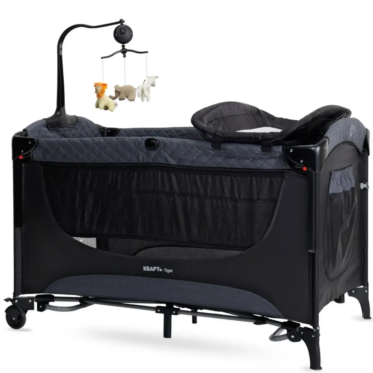 Kraft Tiger Anne Yanı Oyun Parkı 70x120 cm Black Kraft Tiger Anne Yanı Oyun Parkı 70x120 cm Black