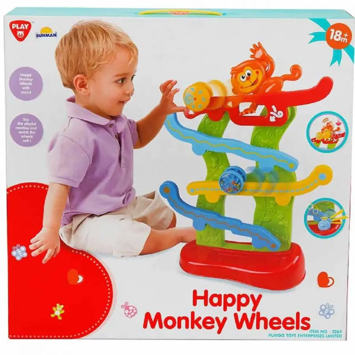 Play Go Top Oyunu 4 Katlı Maymunlu 9 Parça Sesli
