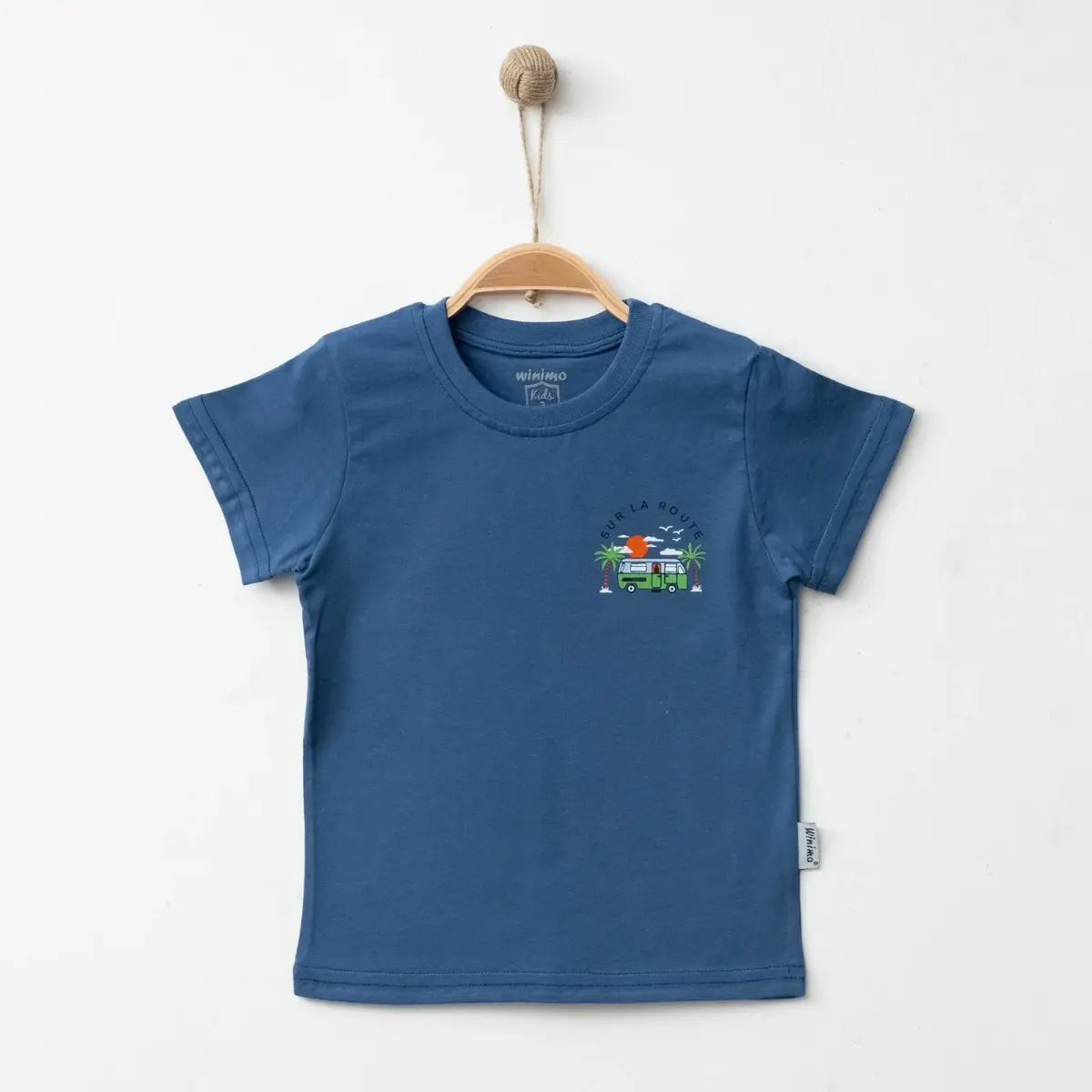 Winimo T-Shirt Otobüs Baskılı İndigo Winimo T-Shirt Otobüs Baskılı İndigo