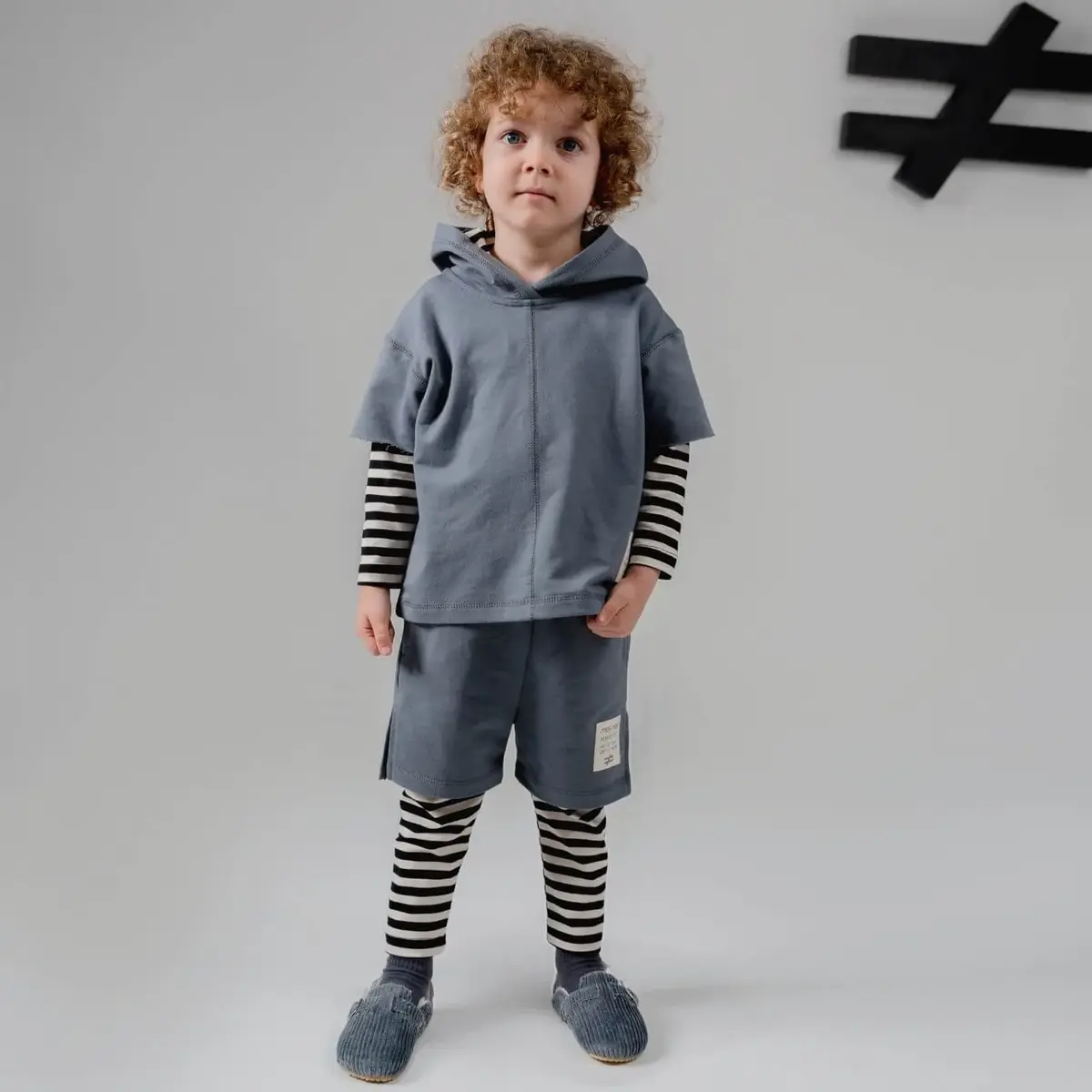 Moi Noi 2li Takım Zebra Antrasit