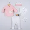 Ciccim Baby Hastane Çıkışı 5li Kalpli Pembe