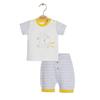 Bibaby Organik 2li Takım Şortlu Moons Live Sarı - Gri Melanj