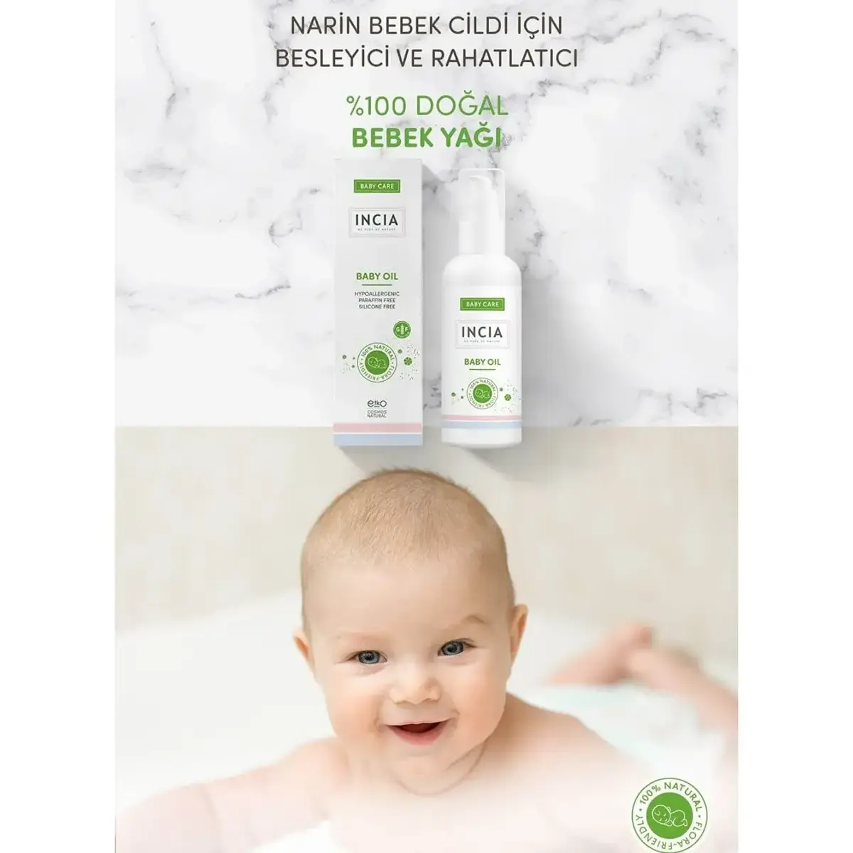 Incia Doğal Bebek Yağı 110 ml